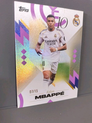 Topps Los Blancos Real Madrid Kylian Mbappe Purple 07/15 new