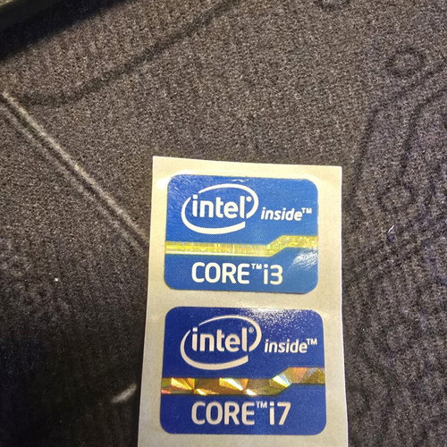 Intel Core Sticker new, single piece