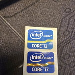 Intel Core Sticker new, single piece