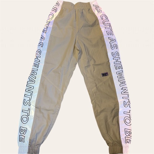 Bershka cargo pants with reflective details new, women's