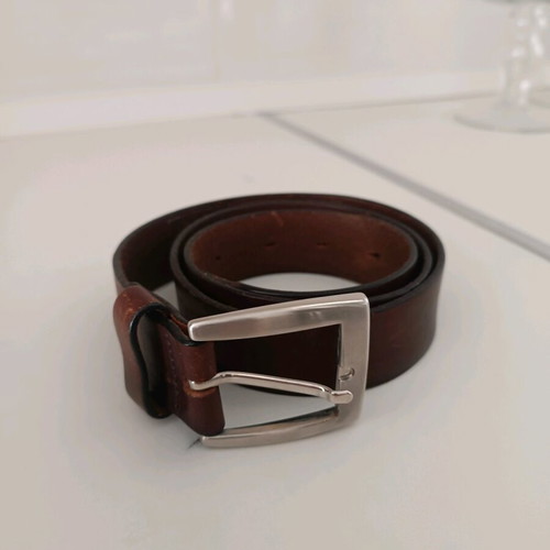 Men's leather belt Marks & Spencer brown like new