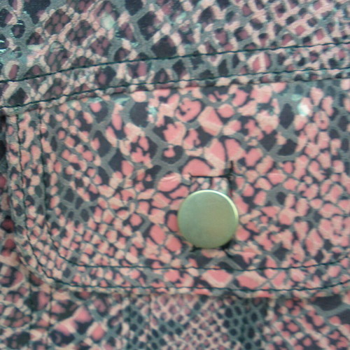Women's leather jacket with pink and grey snake print, International Leatherwear