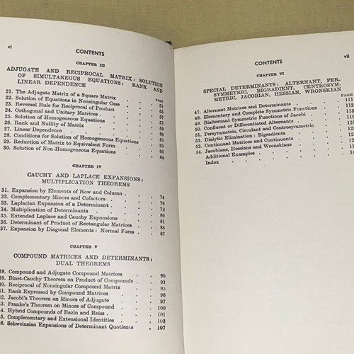 Determinants and Matrices by A.C. Aitken like new, 1962 edition