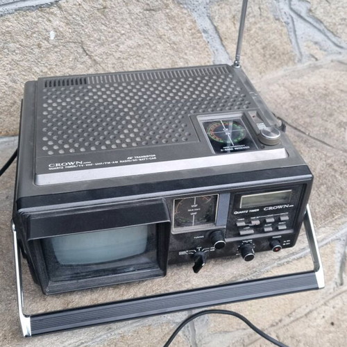 Old cassette TV used