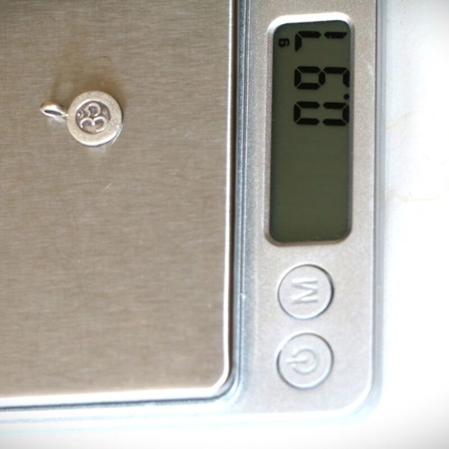 Sterling silver minimal ''Om'' pendant 925 new