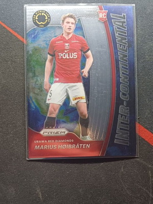 Panini Prizm FIFA Club World Cup 2025 Marius Høibråten Red Diamond sticker like new