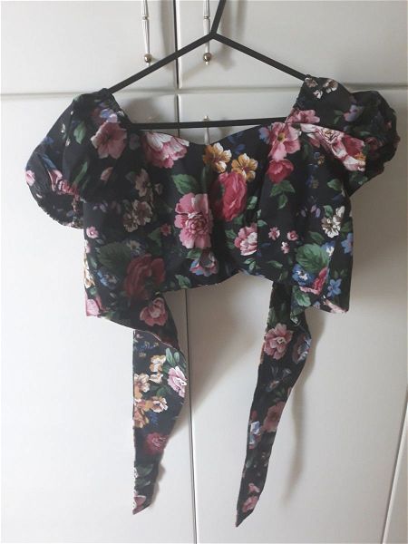  KARAVAN vintage from first collection floral bustier/ top, mpoustaki, floral