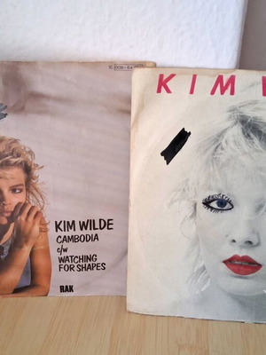 Kim Wilde vinyl records used, 2 45 rpm, 80s hits