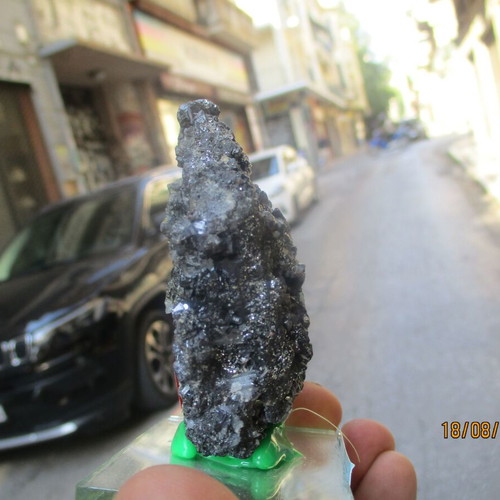 Galena mineral specimen, lead sulfide with silver traces