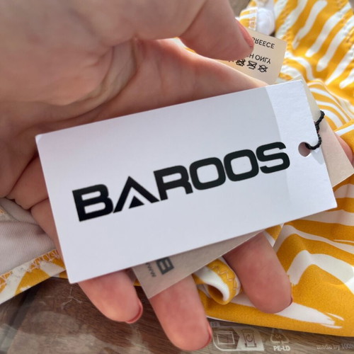 Baroos bikini new, size L, white and yellow