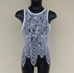 White lace top size S used, beachwear