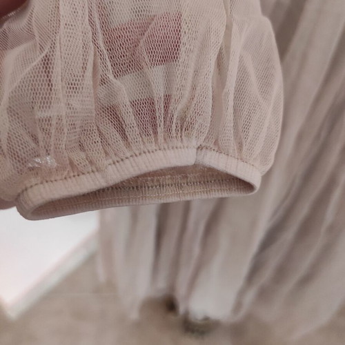 Tulle dress new, beige, size M, New Collection