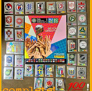 Fifa Women's World Cup AU/NZ 2023 Panini.  Complete!!extra-20! For BLACK Friday!