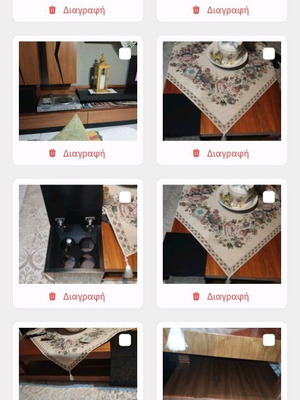 Living room furniture like new solid wood with dining table and 6 chairs