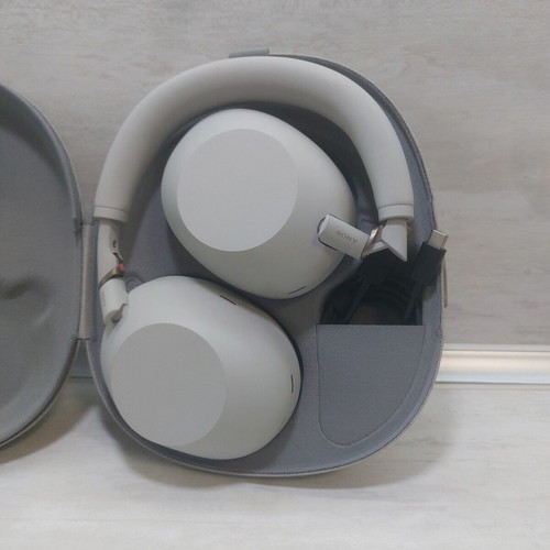 Sony WH-1000XM6 Platinum Silver wireless headphones