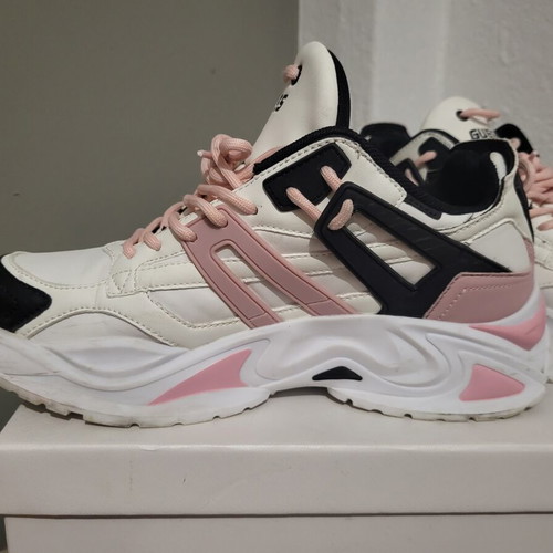 Guess sneakers size 40, like new, white and pink