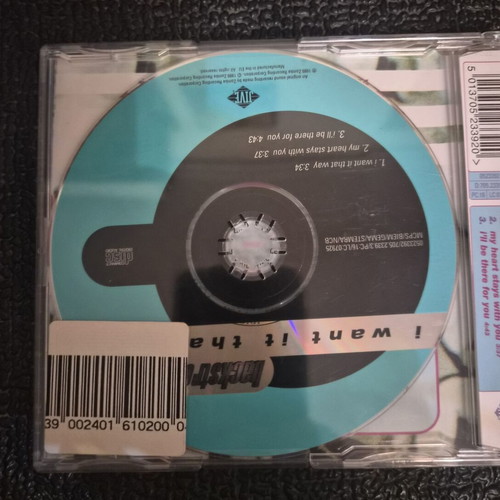 I Want It That Way single CD used by Backstreet Boys 1999