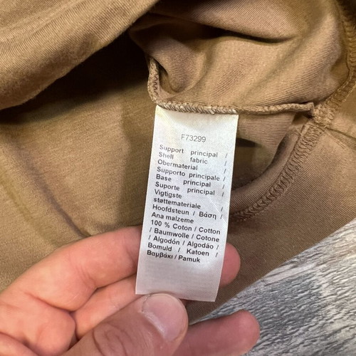 Lacoste Unisex Relaxed Fit T-Shirt Size L Used Khaki Camel
