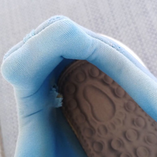Adidas Tensaur Run 2.0 athletic shoes used, size 35, blue