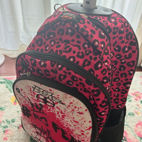 No Fear Primary School Backpack with Wheels Like New for Girls