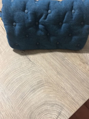 Zara denim clutch shoulder bag like new with gold chain