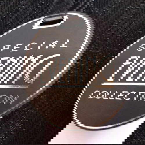 Дамска официална рокля нова, черна със сребърна нишка, размер 36