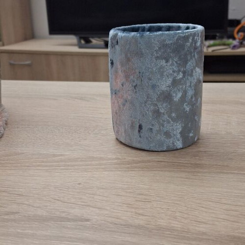 Velvet pencil holder, 10cm height