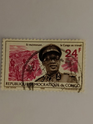 Congo 1966 Stamp featuring General Mobutu, like new