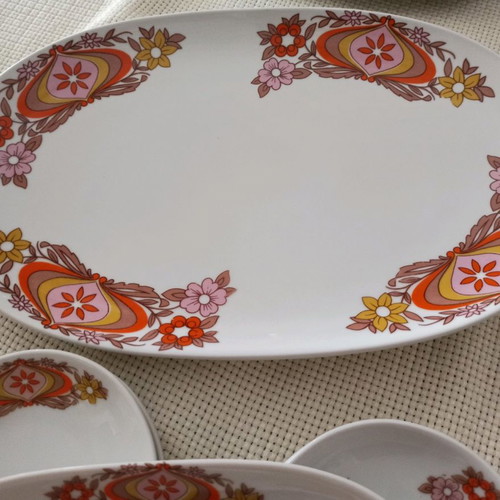 Bavaria porcelain platters Germany set of 6 pieces excellent condition