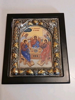 Icon The Hospitality of Abraham like new, Byzantine image replica