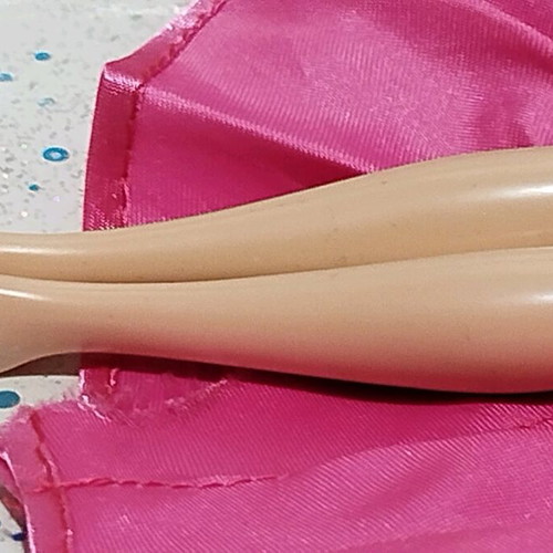 Barbie Pixie like new with pink satin and tulle gown