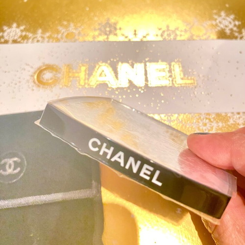 Chanel double sided makeup mirror new with magnifying side
