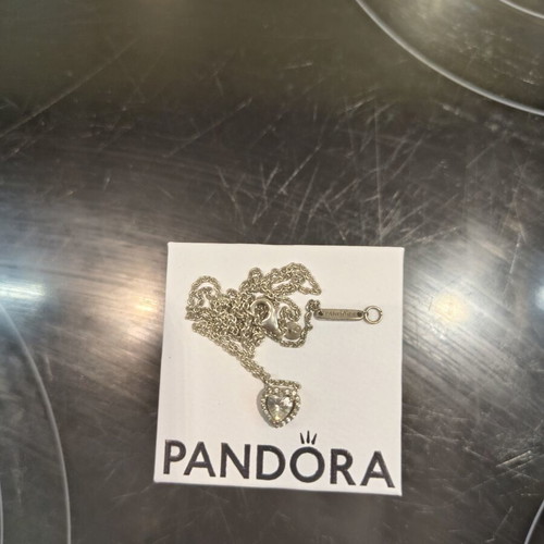 Pandora silver heart necklace 925 ALE like new