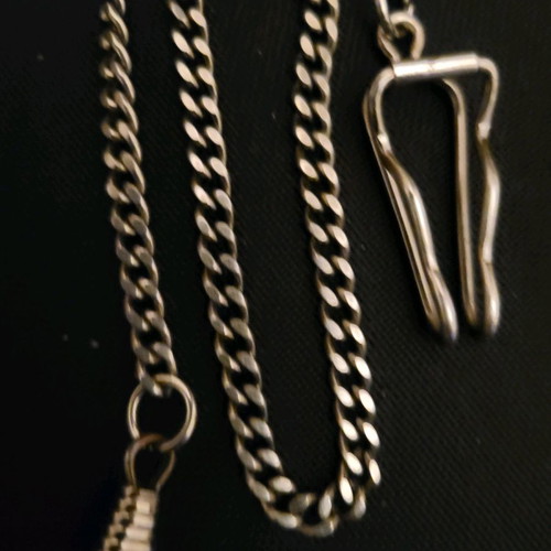 Molnija vintage pocket watch used, stainless steel
