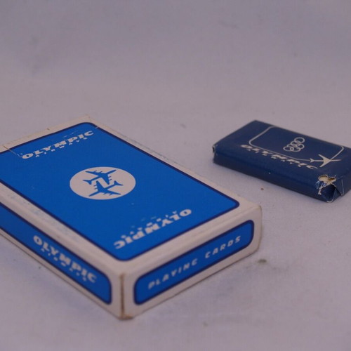 Olympic Airways collectible deck and soap used, vintage