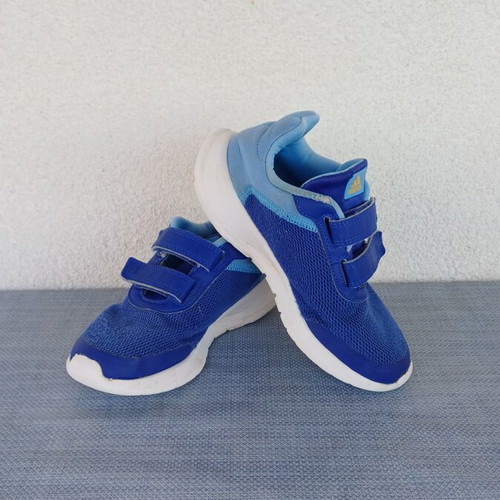 Adidas Tensaur Run 2.0 athletic shoes used, size 35, blue