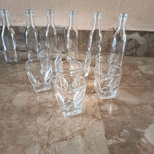Tsipouro Glasses Set of 6 New with 25ml Capacity