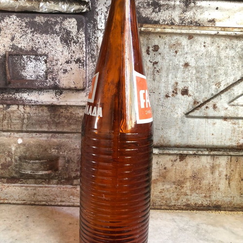 FANTA soda bottle one liter like new from 1974 with ASTIR cap