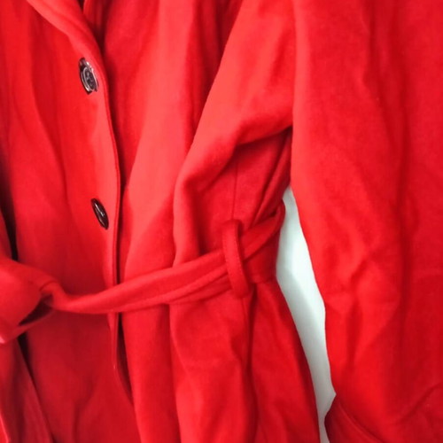 Red coat used, size XL
