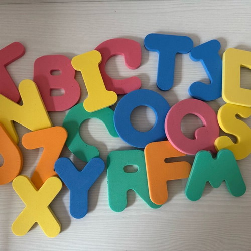 Bath toy alphabet foam letters new