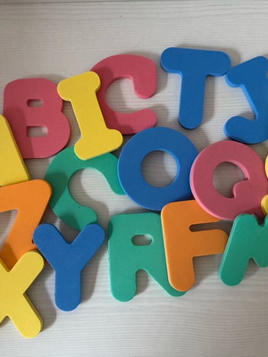 Bath toy alphabet foam letters new
