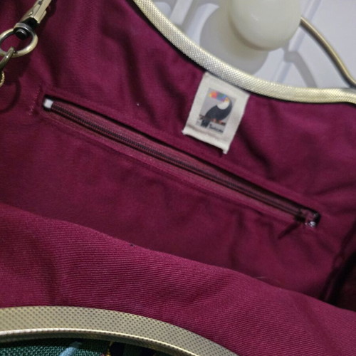 Handmade shoulder bag new, multicolored green