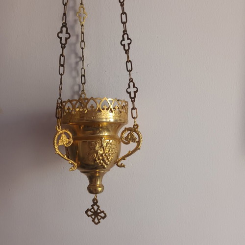 Copper incense burner 51 cm used