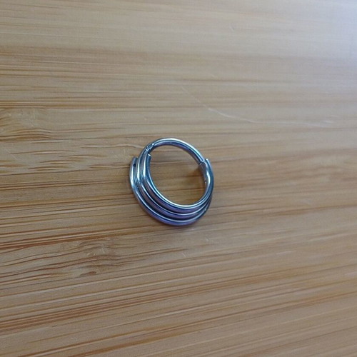 Septum piercing earring new stainless steel silver