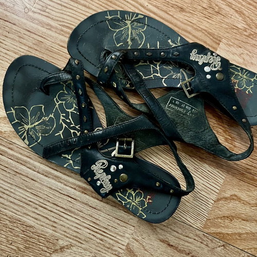 Replay sandals size 37 used, black