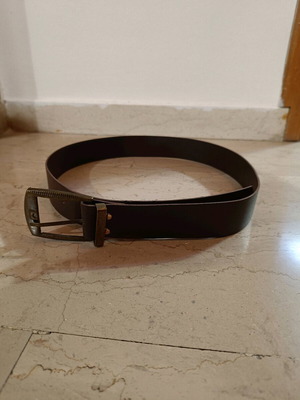 Καφέ ζώνη από δερματίνη σαν καινούργιο, μέγεθος 100