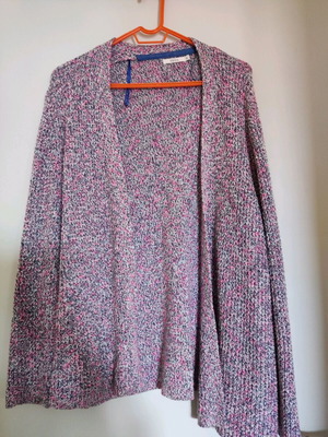 Cardigan XL with multicolor knit like new