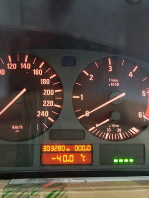 BMW E39 diesel instrument cluster, 1998 model