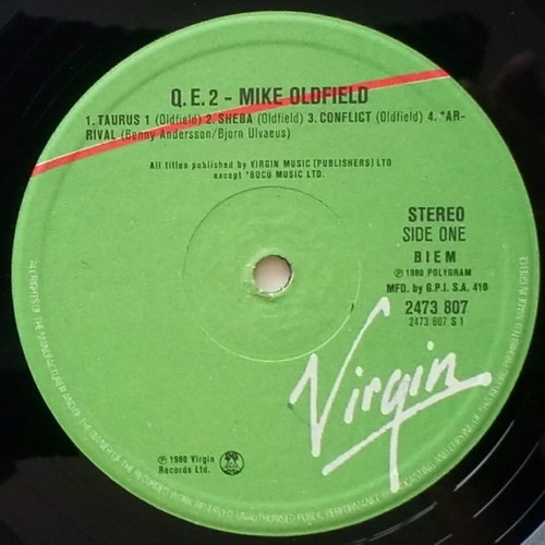 Mike Oldfield QE2 vinyl album used, rock