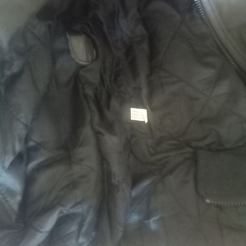 Leather motorcycle jacket XL black like new